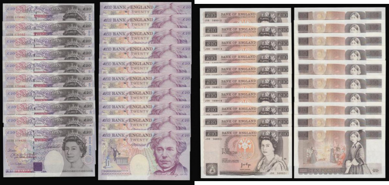 Twenty Pounds Kentfield B375 1994 Faraday (10) consecutives AE36 379561 - AE36 3...