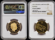 Fifty Pence 2012 London Olympic Games - Gold Medal Winners Coin - Rowing, Gold Proof Piedfort FDC in an NGC holder and graded PR69, comes with the ori...