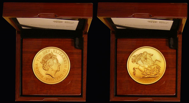 Five Sovereign Piece 2020 BU in the Royal Mint box of issue with certificates
...