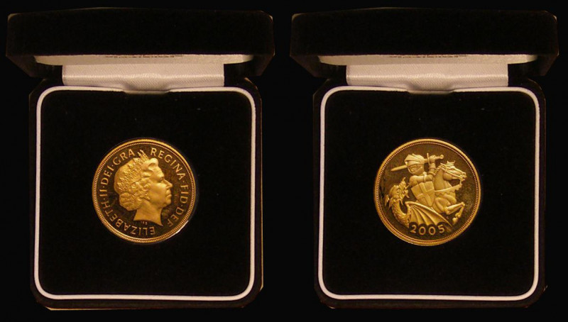 Sovereign 2005 S.SC6 Proof nFDC lightly toned, in the Royal Mint box of issue wi...