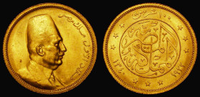 Egypt 100 Piastres Gold 1922 (AH1340) KM#341 AU/UNC the obverse with some light contact marks

Estimate: GBP 360 - 450