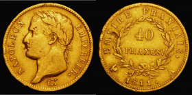 France 40 Francs Gold 1811A KM#696.1 Good Fine with a heavier contact mark on the reverse

Estimate: GBP 550 - 650