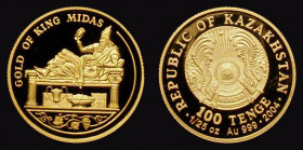 Kazakhstan 100 Tenge Gold 2004 Gold of King Midas KM#121 Gold Proof FDC in capsule

Estimate: GBP 80 - 100