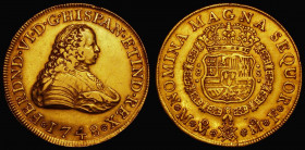 Mexico Eight Escudos Gold 1748 KM#150 Good Fine, the obverse with some scratches, the reverse slightly better

Estimate: GBP 2200 - 2600