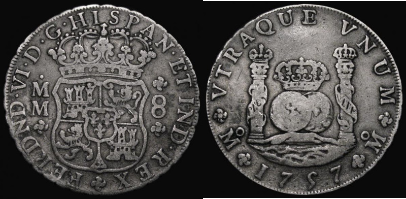 Mexico Eight Reales 1757 Mo MM KM#104.2 Fine with old grey tone

Estimate: GBP...