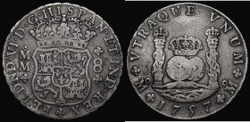 Mexico Eight Reales 1757 Mo MM KM#104.2 Fine with old grey tone

Estimate: GBP 90 - 120