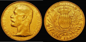 Monaco 100 Francs Gold 1895A KM#105 NEF a scarce and desirable issue

Estimate: GBP 1300 - 1700