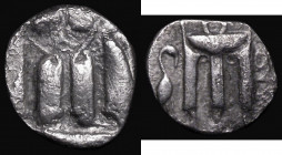 Ancient Greece - Bruttium, Kroton Silver Stater (510-480BC) Obverse: Delphic tripod, in left field a stork standing right. Reverse: Incuse tripod, 21m...