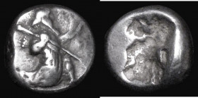 Ancient Greece - Lydia, Persian Kings, Silver Siglos (c.500BC) Obverse: Archer holding bow and spear, Reverse: incuse oblong punch, 15mm diameter, 5.4...