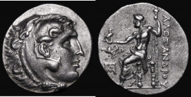 Ancient Greece - Macedonia, Alexander III (336-323BC) Silver Tetradrachm Posthumous issue, Reverse: Zeus seated left holding eagle and sceptre, &Pi;A ...