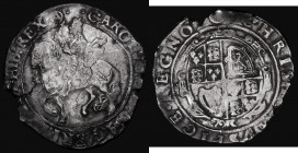 Halfcrown Charles I Group IV, Fourth horseman, type 4, foreshortened horse S.2779 mintmark Triangle in Circle Good Fine/Fine with some edge cracks and...