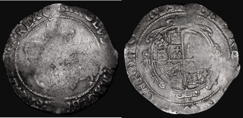 Halfcrown Charles I under Parliament Group 3a3 S.2778 mintmark ( P ) or ( R ) th...