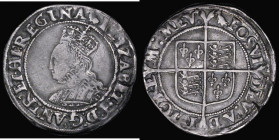 Shilling Elizabeth I Second Issue S.2555 mintmark Martlet, 5.86 grammes, Good Fine or better with some scratches and an edge crack by BETH 

Estimat...