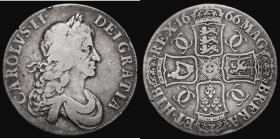 Crown 1666 ESC 32, Bull 366 VG/approaching Fine an even and collectable example of this scarcer date

Estimate: GBP 75 - 150