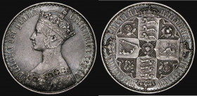 Crown 1847 Gothic UNDECIMO ESC 288, Bull 2571 Near VF the obverse with some contact marks, a collectable example of this classic design

Estimate: G...