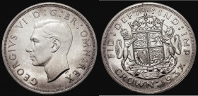 Crown 1937 Proof ESC 393, Bull 4021 nFDC lightly toned with some hairlines

Estimate: GBP 35 - 55