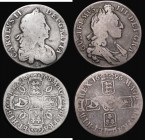 Crowns (2) 1668 ANNO . REGNI on the edge, VICESIMO ESC 36, Bull 373, 1696 OCTAVO ESC 89, Bull 995 both nVG

Estimate: GBP 60 - 100