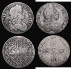 Crowns (2) 1679 TRICESIMO PRIMO ESC 56, Bull 403 VG, 1696 OCTAVO ESC 89, Bull 995 Fine/VG, the second part of the date weak

Estimate: GBP 75 - 150