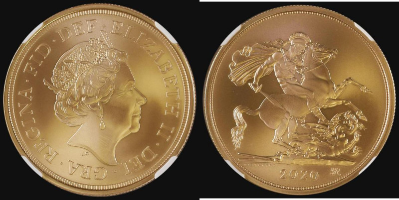 Five Pounds Gold 2020 Matt Finish 200th Anniversary of the Death of King George ...