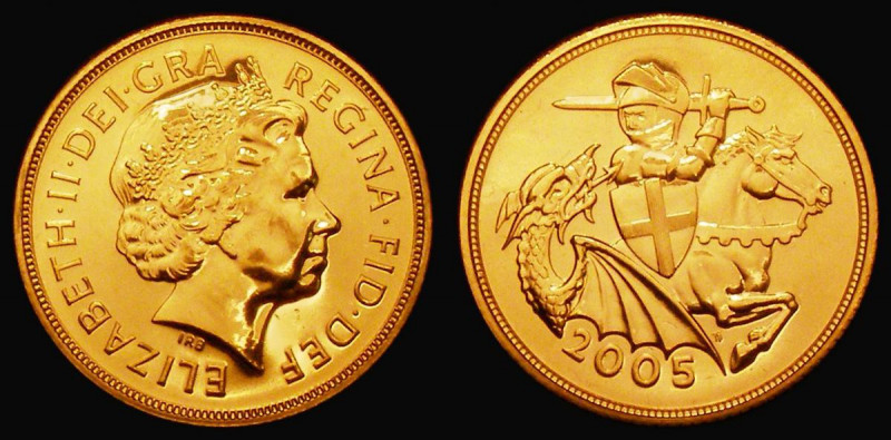 Sovereign 2005 S.SC6 UNC and lustrous, the obverse with some contact marks

Es...