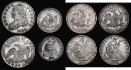 USA (4) Half Dollars (3) 1830 Bright VF, 1872S GF/NVF, 1875S Good Fine, Quarter Dollar 1861 GF/NVF

Estimate: GBP 70 - 100