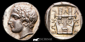 Chalkidian League Silver Tetradrachm  16.80 g., 24 mm. Olynthos 382-379 B.C. Good very fine (MBC+)
