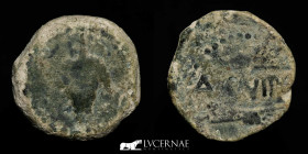 Acinipo bronze As 13.16 g, 23 mm. Málaga 150-50 B.C. Fine