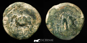 Carisa / Corduba Bronze Semis 8.04 g., 20 mm. Bornos (Cádiz). 100-50 B.C. GVF