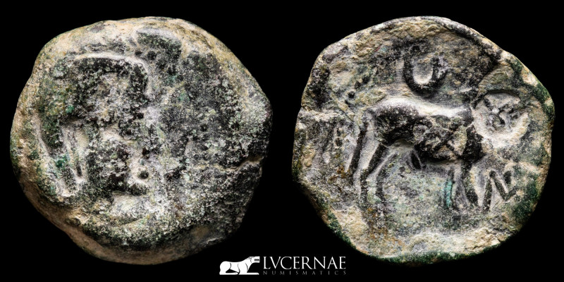 Ancient Hispania - Castulo (Linares, Jaen) 180-150 BC.- 
Bronze Semis, haevy ser...