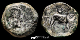 Castulo Bronze Semis 13.23 g., 25 mm. Linares Jaén 180-150 B.C. Good very fine (MBC)