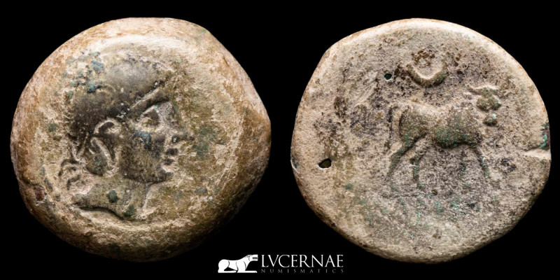 Ancient Hispania - Castulo (Linares, Jaen) 180-150 BC.- 
Bronze Semis, haevy ser...