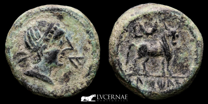 Ancient Hispania - Castulo (Linares, Jaén). Bronze semis (6.22 g, 19 mm). Minted...