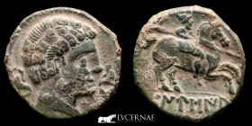 Danusia Bronze As 8.33 g. 24 mm. Botija, Cáceres 120-20 B.C. Near extremely fine
