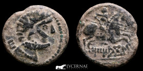 Titiacos Bronze As 7.22 g., 24 mm. Tricio, La Rioja 150-100 B.C. gVF.