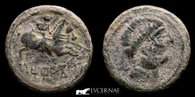 Titiacos Bronze As 8.30 g, 24 mm Tricio, La Rioja 150-100 B.C. gVF.