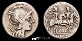 C. Scribonius Curio Silver Denarius 3,80 g. 20 mm. Rome 154 B.C. GVF