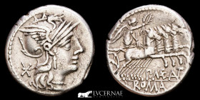 Publius Maenius Antiaticus Silver Denarius 3.95 g., 19 mm. Rome 132 BC. Good fine