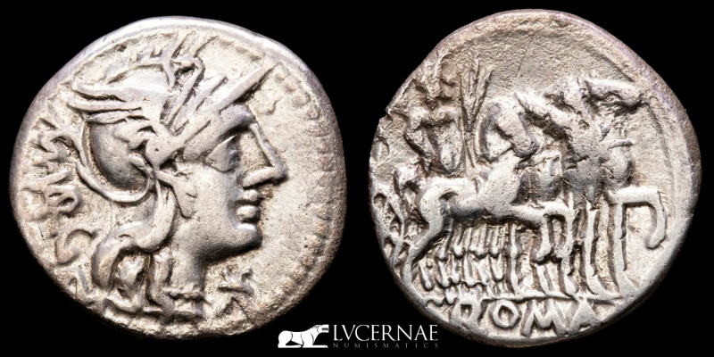 Roman Empire. - M. Vargunteius. Silver denarius (3.60 g. 20 mm.). 
Rome, 130 BC....