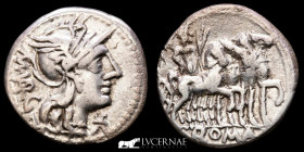 M. Vargunteius Silver Denarius 3.60 g. 20 mm. Rome 130 A.D. Good very fine
