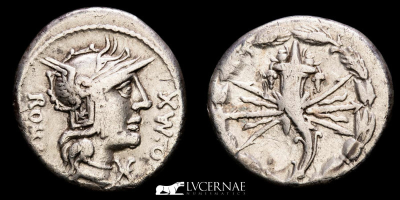 Roman Republic - Q. Fabius Maximus, silver denarius (3,75g. 19mm.). Rome mint, 1...
