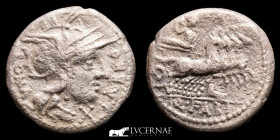 Q. Fabius Labeo Silver Denarius 3.88 g. 17 mm. Rome 123 BC GVF