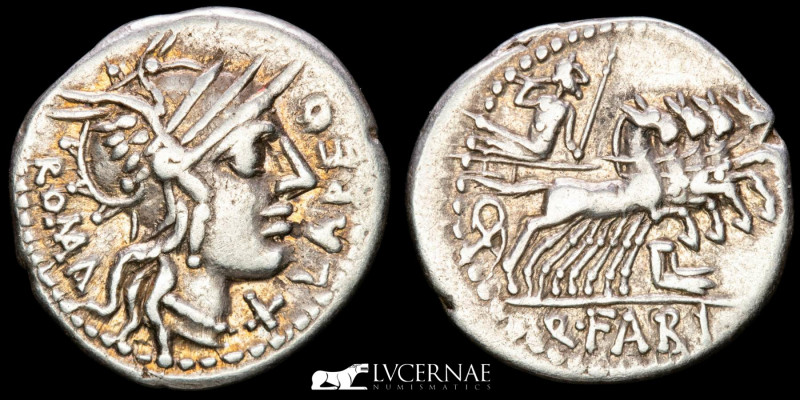 Roman Republic - Q. Fabius Labeo - Silver denarius (3.83 g. 20 mm.), Rome, 123 B...