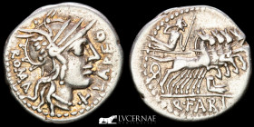 Q. Fabius Labeo Silver Denarius 3.83 g. 20 mm. Rome 123 BC GVF