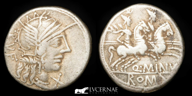 Roman republic - Q. Minucius Rufus.
Silver denarius (3,83 g. 18 mm.) Rome, 122 B...
