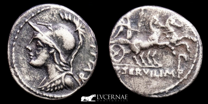 Roman Republic - P. Servilius M. f. Rullus. 
Silver denarius (3.57 g., 18 mm.). ...