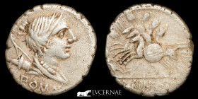 A. Albinus Silver Denarius 3,77 g. 18 mm. Rome 96 B.C.  gVF.