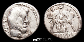 L Titurius L.f. Sabinus Silver Denarius 3,65g. 20mm. Rome 89 B.C. Good very fine (MBC+)