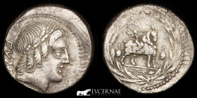 Mn. Fonteius Cf. Silver Denarius 3.81 g. 19 mm. Rome 85 BC. Good Very Fine (MBC)