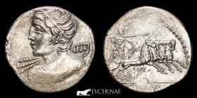 C. Licinius C.f. Macer Silver Denarius 3.81 g., 21 mm. Rome 84 BC. Near extremely fine