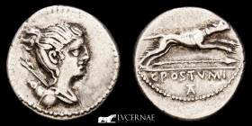 C. Postumius Silver Denarius 3,83g, 18mm Rome 74 B.C. Good very fine